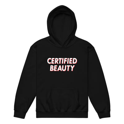 Certified Beauty Black and Red Kids Hoodie