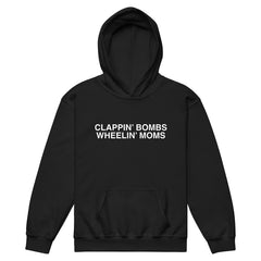 Clappin Bombs Wheelin Moms Kids Hoodie