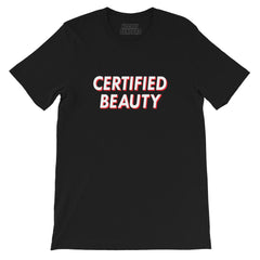 Certified Beauty Black and Red T-Shirt