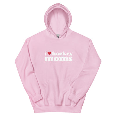 I Love Hockey Moms Hoodie