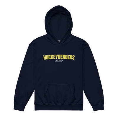 Navy Hockeybenders Kids Hoodie