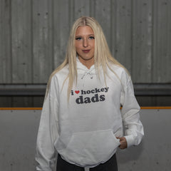 I Love Hockey Dads Hoodie
