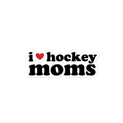 I Love Hockey Moms Sticker