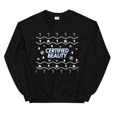 Certified Beauty Blue Holiday Sweater