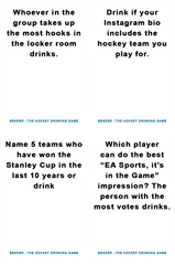 Hockey Drinking Game